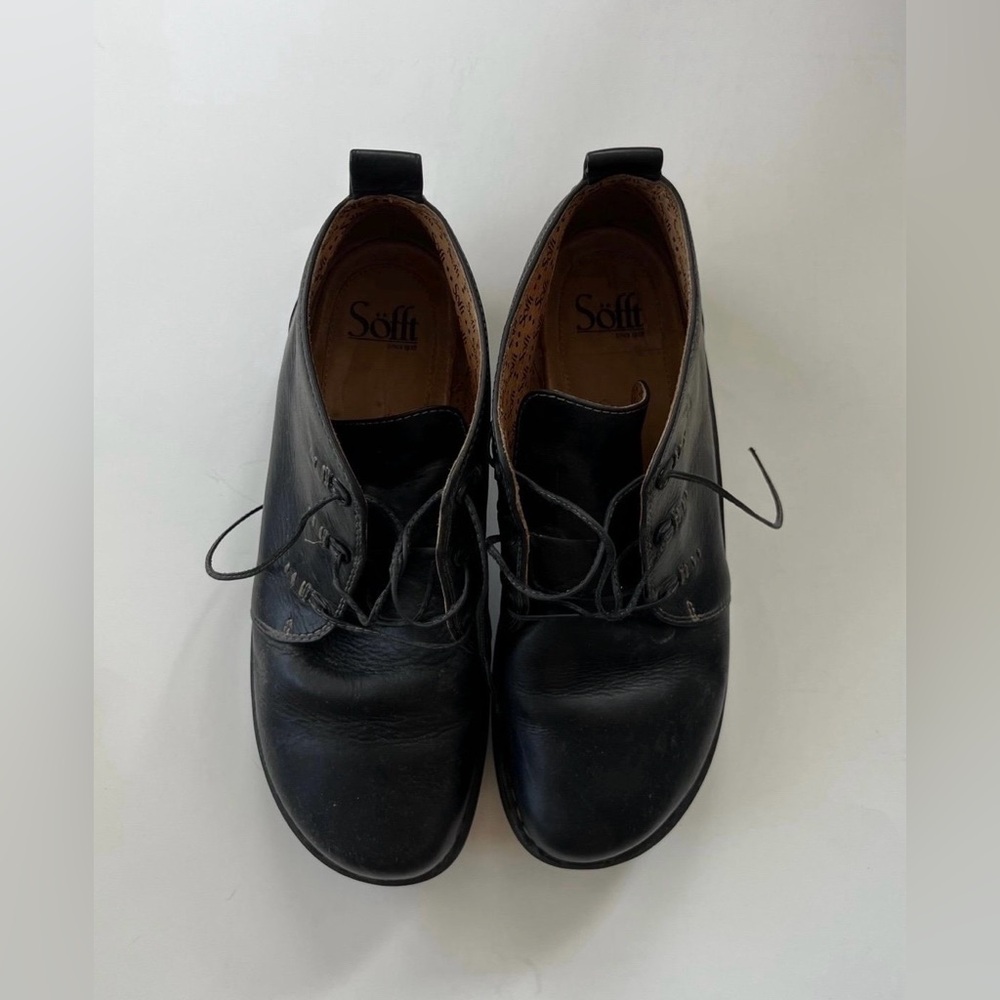 Vintage Black Sofft Leather Boots Women’s 9.5